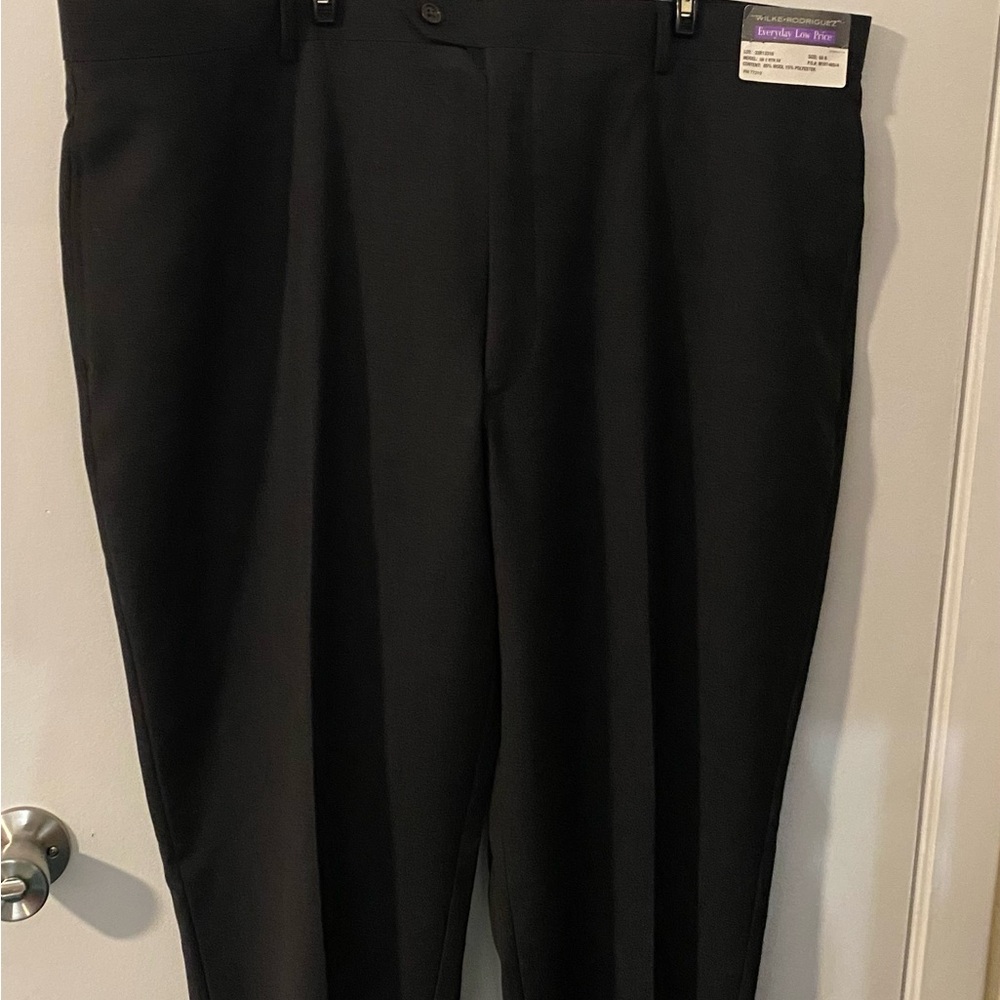 Wilke- Rodriguez Men’s Big and Tall charcoal gray dress pants. Size 50R.